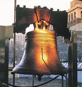 The Liberty Bell was rung to announce the first public reading of the Declaration of Independence, in Philadelphia on July 8, 1776.