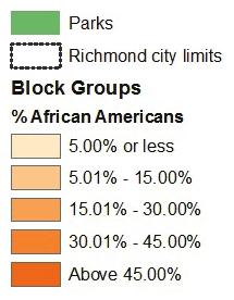being highly impacted by gentrification. In the city as a whole, the percentage that is African American is 24%.