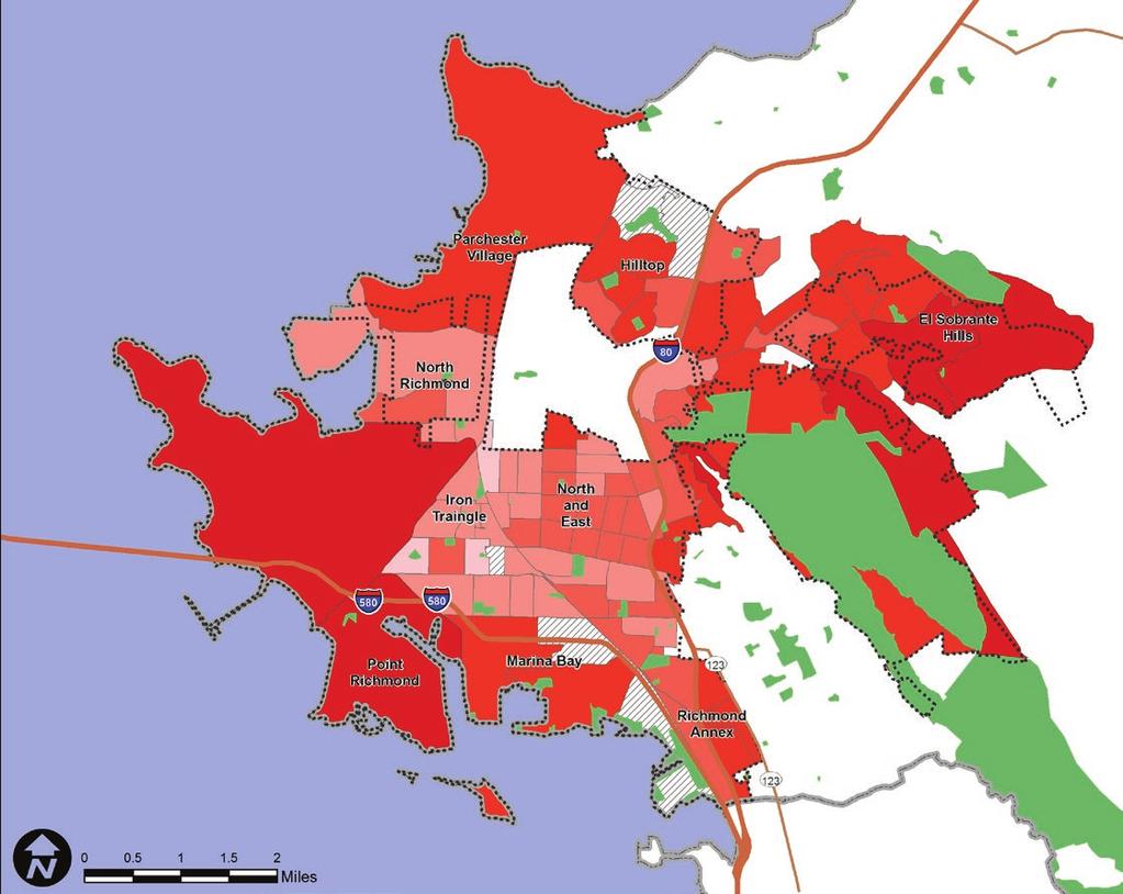 14 RICHMOND NEIGHBORHOOD CONDITIONS: MAP 6 MAP 6 Median Housing Value Median housing value within