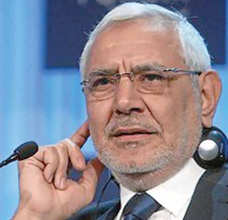 Abdel Moneim Abol Fotouh and several leaders of his Strong Egypt party were arrested on Wednesday, a day after he returned from London where he had given interviews critical of President Abdel Fattah