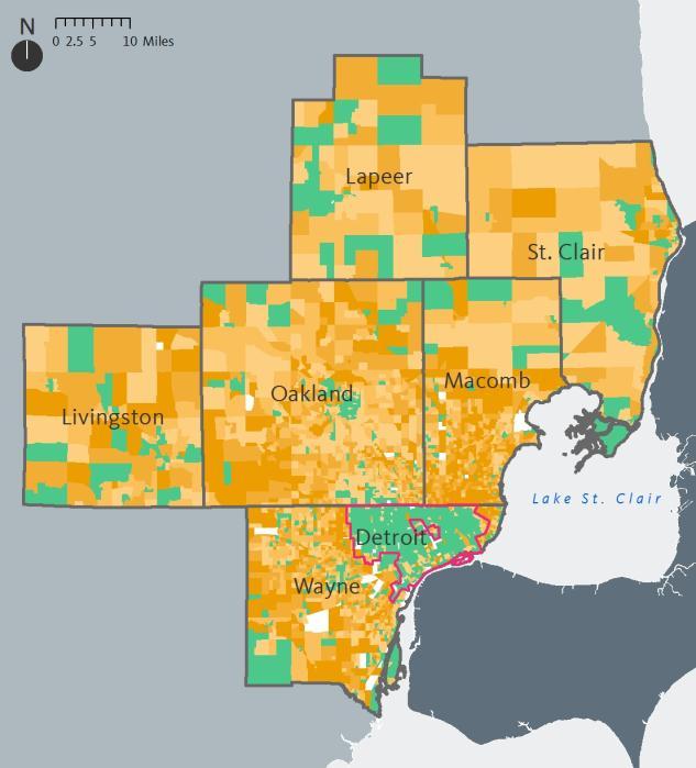 An Equity Profile of the Detroit Region PolicyLink and PERE 23 Demographics Communities of color are growing throughout the region Even with pockets of population decline