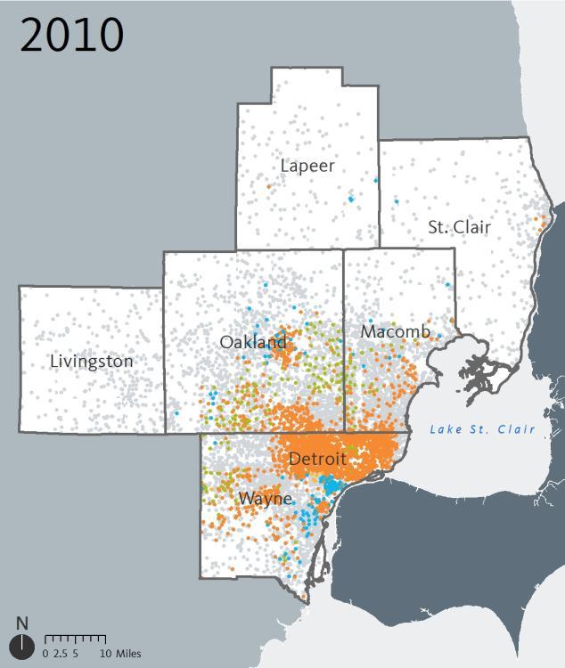 An Equity Profile of the Detroit Region PolicyLink and PERE 24 Demographics Diversity is increasing in the suburbs In 1990, people of color particularly African Americans were heavily concentrated in