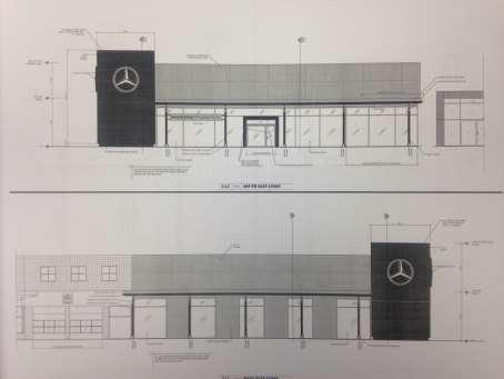 Proposed Umansky Mercedes (View from West).