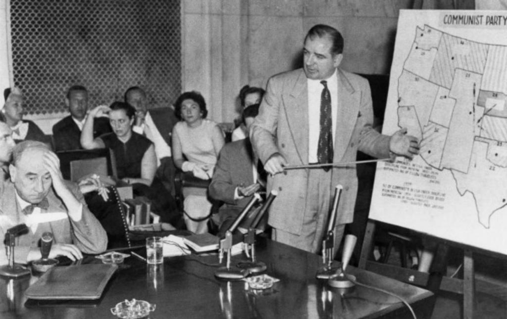 The Cold War At Home, Part III: McCarthyism Senator Joseph McCarthy exploited the public s deepseated anxiety and fear of communism.