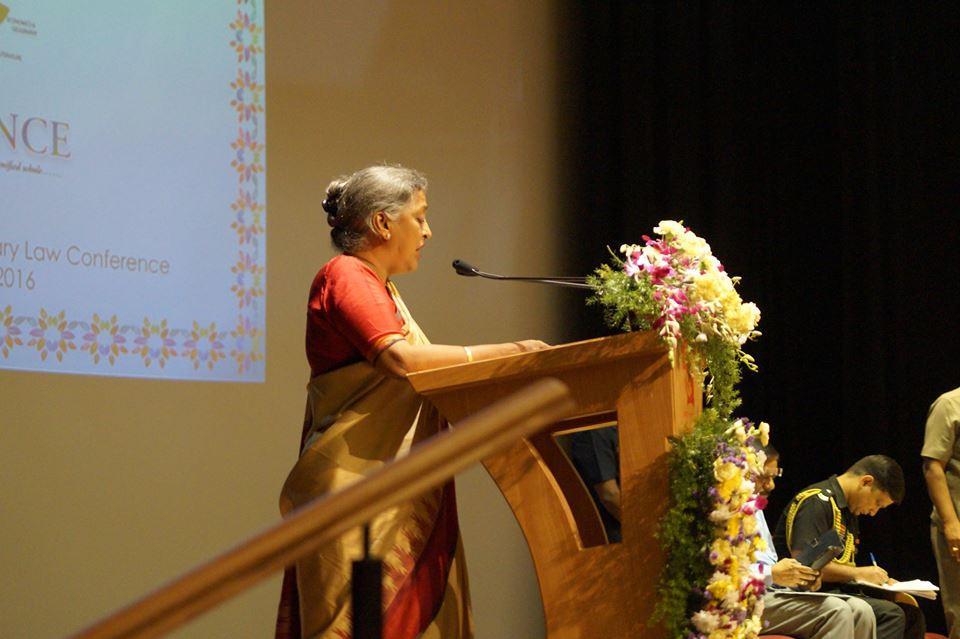 The Welcome address was given by the Hon ble Vice Chancellor of SIU, Dr. Rajani Gupte. She welcomed the Chief Guest, H.E.
