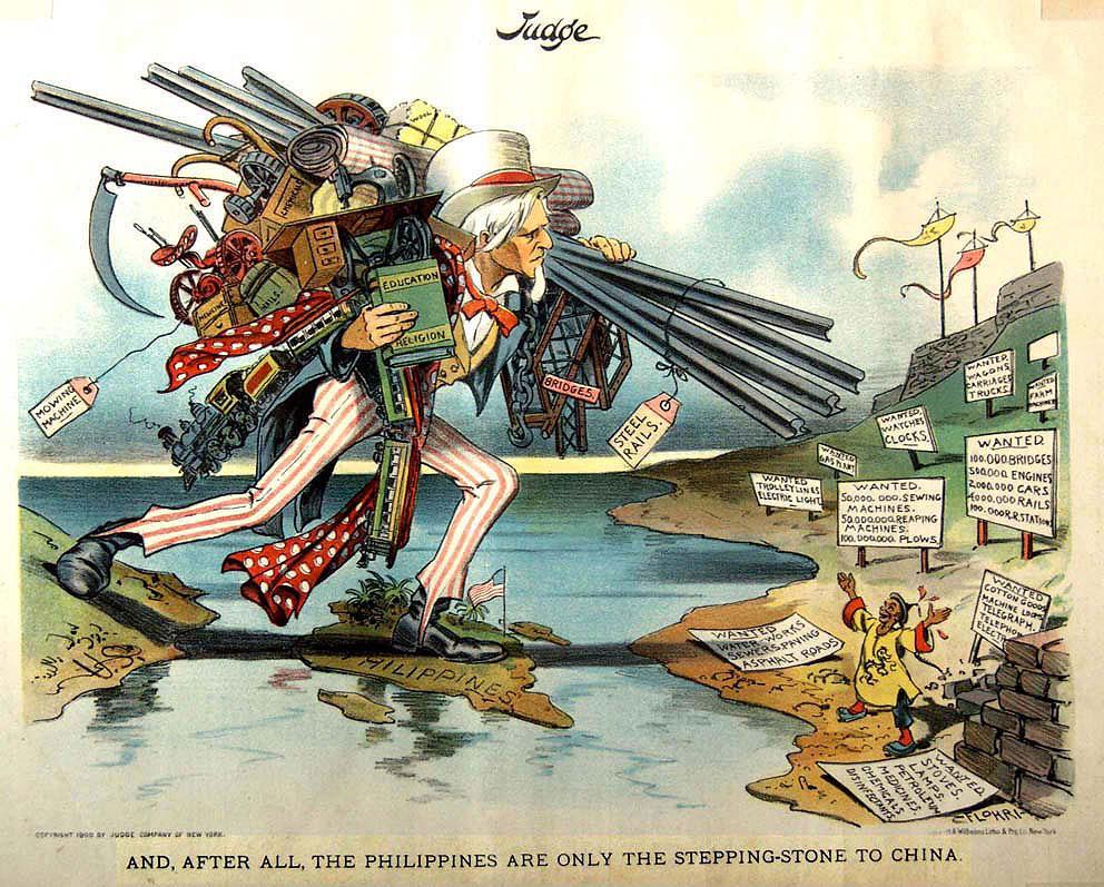 ( And, after all, the Philippines are only the stepping-stone to China, c. 1901) U.S.