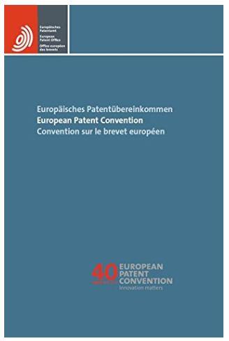 The European Patent Convention (EPC) Legal