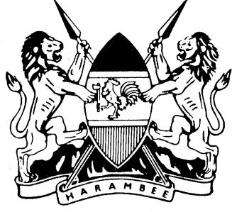 TENDER NO: MOD/423(010015)2014/2015 MINISTRY OF DEFENCE ULINZI HOUSE P O BOX 40668-00100 NAIROBI TENDER DOCUMENT FOR