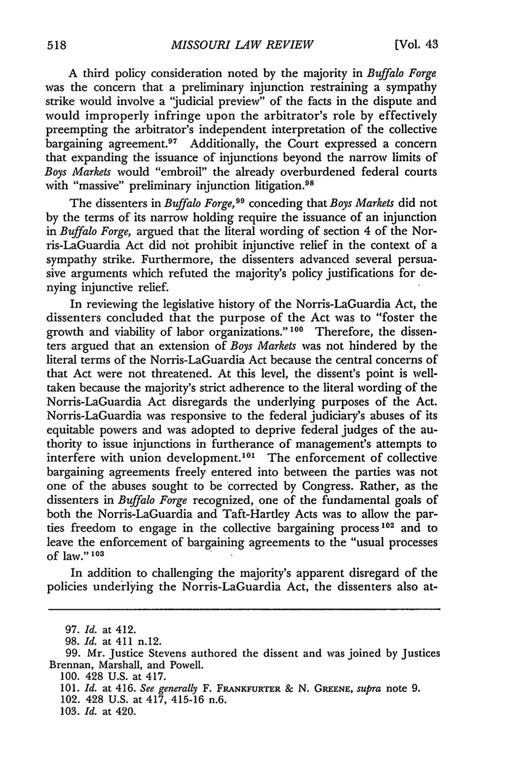 Missouri Law Review, Vol. 43, Iss. 3 [1978], Art. 4 MISSOURI LAW REVIEW [Vol.