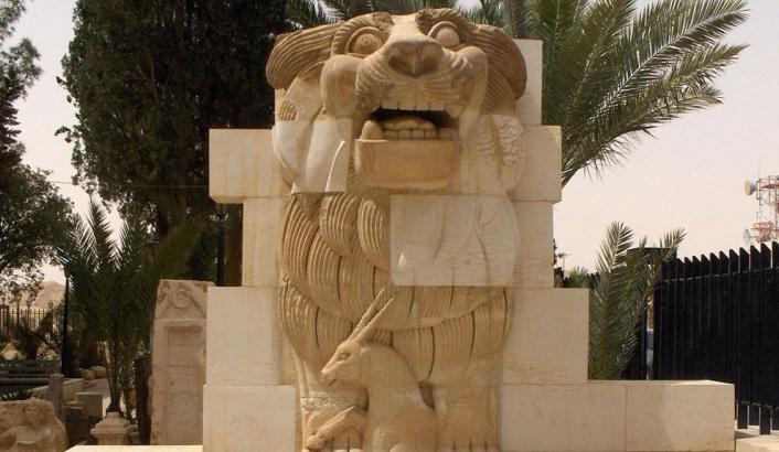 Condemnation Statements UNESCO s Director-General Irina Bokova after the destruction of funerary busts and the famous Lion Statue of Athena, located at the entrance of the museum of Palmyra "These