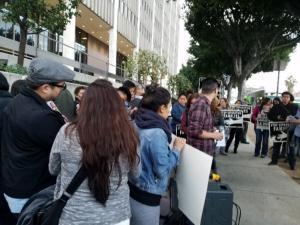 support CHIRLA staff immediately went to B-18, as did other