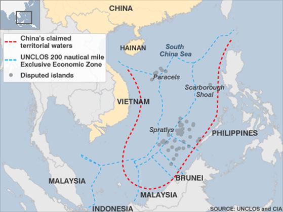 The area inside the nine line segments far exceeds what is claimable as territorial waters under customary international law of the sea as reflected in UNCLOS, and, as shown in Figure 4, includes