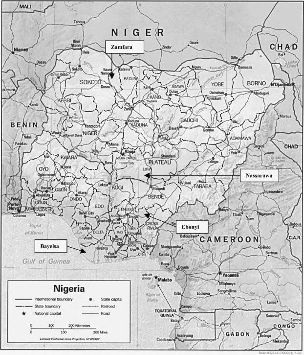 Elimination of leprosy in Nigeria 69 Figure 1. MAP of Nigeria showing the 37 States (source: www.worldatlas.com).