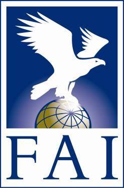 1.7 THE FAI FLAG AND LOGO 1.7.1. The FAI Flags and Logos are depicted below : (logo) (logo) (flag - vertical) (flag - horizontal) (http://www.fai.org/about-fai/fai-branding) 1.7.1.1. The Flags and Logos symbolise the international spirit of aviation and the friendship and co-operation of FAI Members and the men and women who compete in air sports.