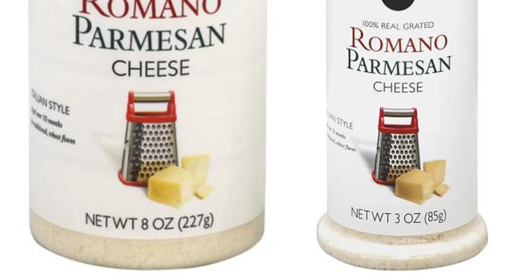 products consist of 100% Real grated Parmesan cheese. 14.