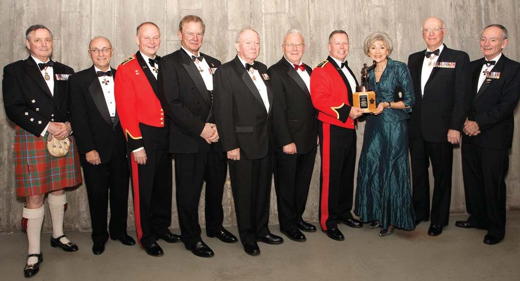 Recipients of the Vimy Award and Dr. John Scott Cowan with the Rt. Hon. Beverley McLachlin, Chief Justice of Canada.