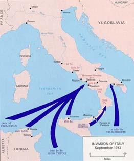 Salerno (Operation Avalanche) Operation Avalanche the Invasion Italy, September 3 & 9 1943.