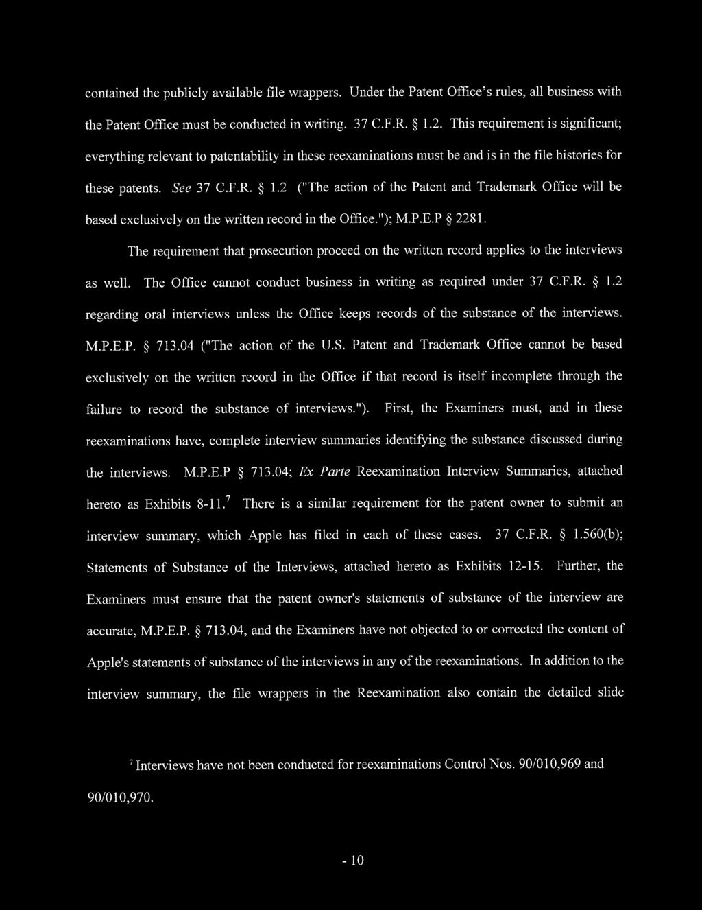 Case 1:11-mc-00295-RLW Document 1 Filed 05/17/11 Page 10 of 14 contained the publicly available file wrappers.