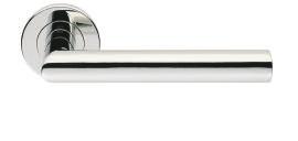 A4108 19mm Mitred Lever Tubular A4109 19mm Mitred Lever on concealed sprung rose