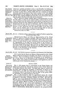 Primary Resources from the Library of Congress Back to Navigation Bar Image Description Citation Permanent URL The 14th Amendment to the Constitution was ratified on July 9, 1868, and granted