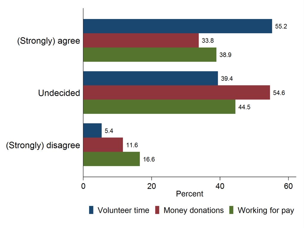 Figure 31: How would you like to contribute to the work of the Albanian-American community organizations?