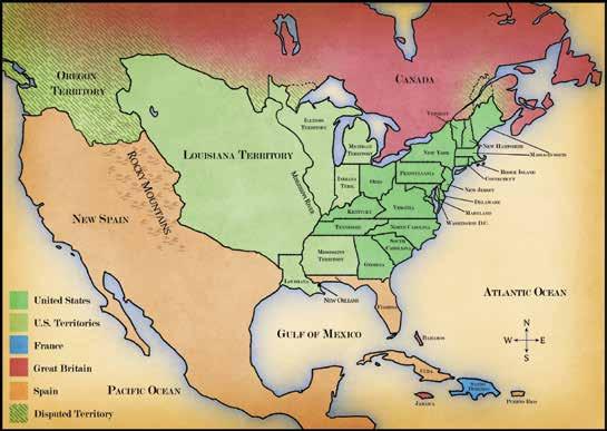 he acted quickly when this situation arose, President Jefferson was able to double the size of the United States.