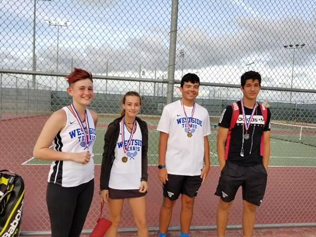 Page 3 Westside Tennis News Westside Tennis made a strong statement at the Lamar Consolidated Tournament last Friday.