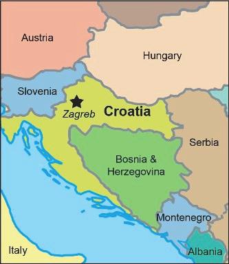 CIA World Factbook. Croatia Basic facts Population (2005) 4,551.000 Total Area 56.542 sq km GDP per Capita PPP USD 12.191 Human Development Index (HDI) Rank 44 of 177 Net Migration Rate 4 migrants/1.