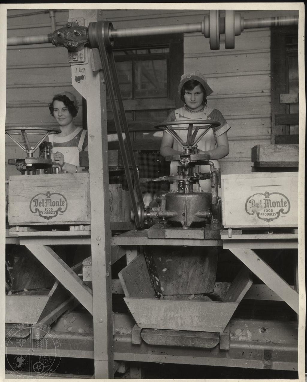 Men were assigned to do the higher paying, year-round work including supervision, heavy lifting, warehouse work, line deliveries, and tending and repairing the machines.