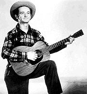 GUTHRIE S MUSIC CAPTURES ERA Singer Woody Guthrie used music to capture the