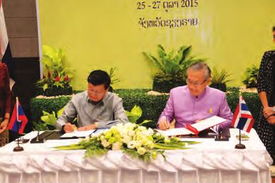 Thongloun Sisoulith, Deputy Prime Minister and Minister of Foreign Affairs of the Lao PDR, co-hosted the 20 th Joint Commission between Thailand and the Lao PDR in Chiang Rai on 25