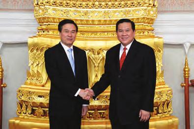 Yang Jing, State Councilor and Secretary-General of the State Council, met with the Deputy Prime Minister and Minister of Foreign Affairs of Thailand on 7 May 2015 as