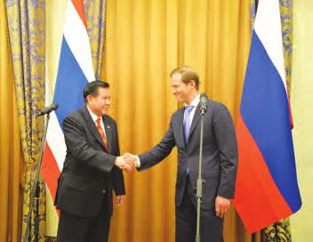 Denis Manturov, Minister of Industry and Trade of the Russian Federation, paid an official visit to Thailand on 9 January 2015 as guest of the Ministry of Foreign Affairs of Thailand.