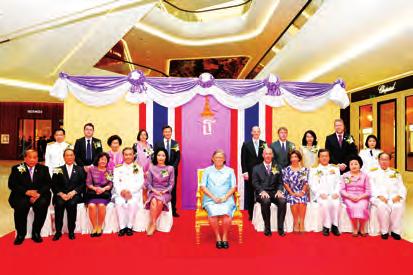 R.H. Princess Maha Chakri Sirindhorn presided over the opening ceremony of the exhibition Forward into the 5 th Century of Thailand UK Relations at the Central Embassy Department Store on 7 March