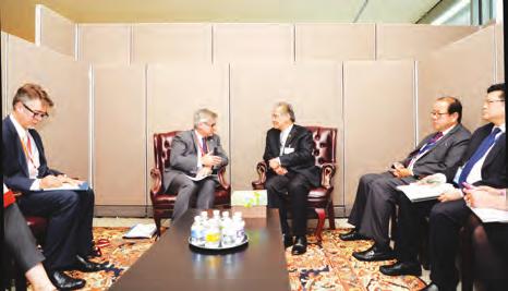 In a bilateral discussion with H.E. Mr. Don Pramudwinai, Minister of Foreign Affairs of Thailand, at the UN Headquarter in New York on 29 September 2015, H.E. Mr. Hugo Swire, Minister of State for the Foreign and Commonwealth Office, expressed the United Kingdom s academic and technical support for Thailand s reform.