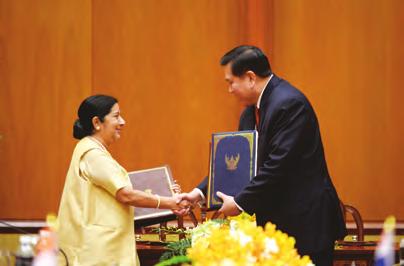 Both sides agreed to speed up the negotiations on the Thailand India FTA and to promote academic cooperation.