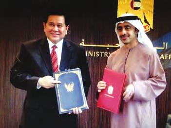 Both ministers signed 2 landmark MOUs, namely (1) Memorandum of Understanding between the Government of Thailand and United Arab Emirates on Security Cooperation and (2) Memorandum of Understanding