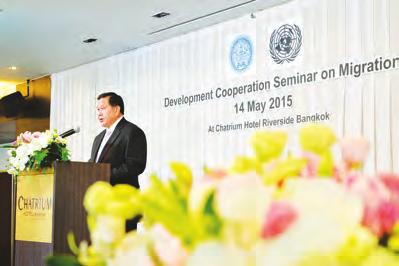 Resilient Development in Thailand, in Bangkok on 11 September 2015, which was co-organized by the Ministry of Foreign Affairs, the Ministry of Interior and the United Nations in Thailand.