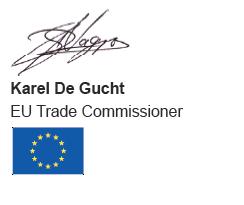 2 Message from the EU Trade Commissioner I hope this short publication will provide you with some useful facts and information about bilateral trade and investment between the Philippines and the EU.