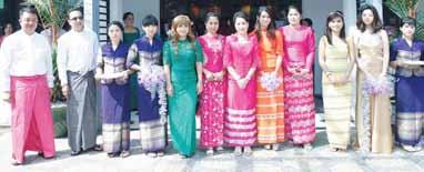 Silk Wear Opening Ma Kyi Pyar, Ma Thandar and Ma Thandar Aung @