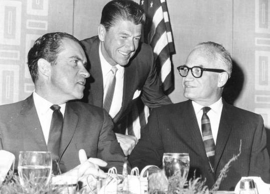 The Rise of the New Right Barry Goldwater and Ronald Reagan: Champions of the Right Ronald Reagan (from CA) joined the