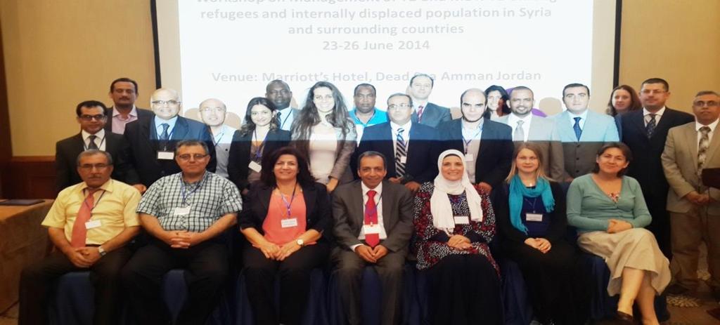 Consultation on Management of TB and MDR-TB among IDPs and refugees in Syria and neighbouring June countries, 23 26 June, 2014, Jordan Turkey WHO Turkey leads health sector efforts, jointly with