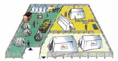 Design Your Own Refugee Camp Let us assume that this section of the camp will initially contain 120 refugees.
