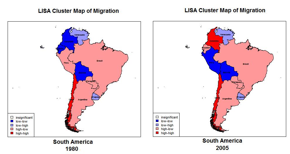 Regional Equilibrium and Migration Patterns in the Americas 1960-2005: Spatial Data Panel Analysis 37 Figure 8.
