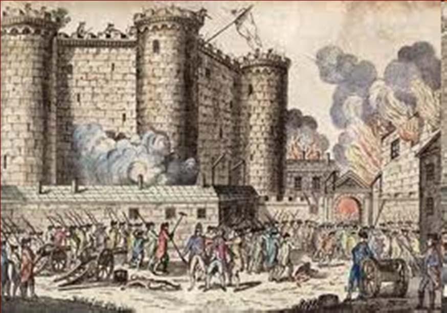 The French Revolution The National Assembly was formed by representatives of Third Estate, 17 June 1789 Demanded a written constitution and popular sovereignty Angry mob seized the Bastille on 14
