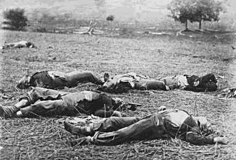 SOLDIERS SUFFERED ON BOTH SIDES Heavy casualties on both sides were worsened by conditions on the