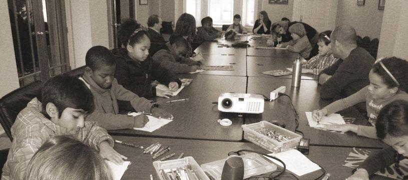 Above: Fourth grade students from Hyde-Addison Elementary School in Washington, DC learning about tribal nations during the 2012 Native American Heritage Month.