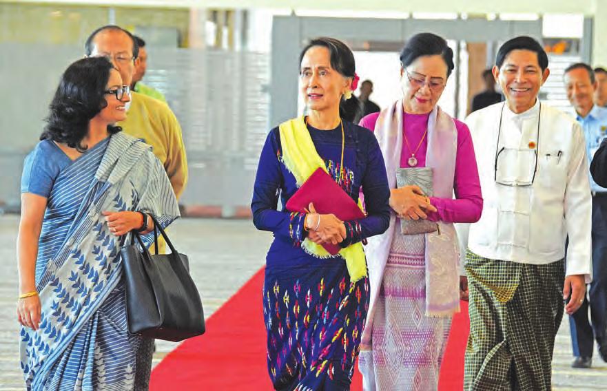 25 january 2018 State Counsellor arrives India to attend 25 th Anniversary of ASEAN-India Commemorative Summit 3 At the invitation of His Excellency Shir.