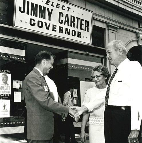 Jimmy Carter as Governor Ran against Arnall and Maddox in 1966 and lost.