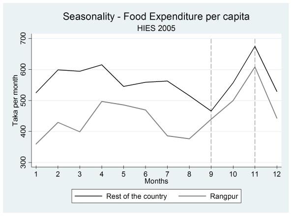 Seasonality in Consumption